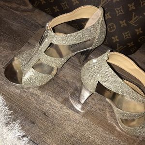 Michael Kors bling heels ONLY WORN ONCE!!